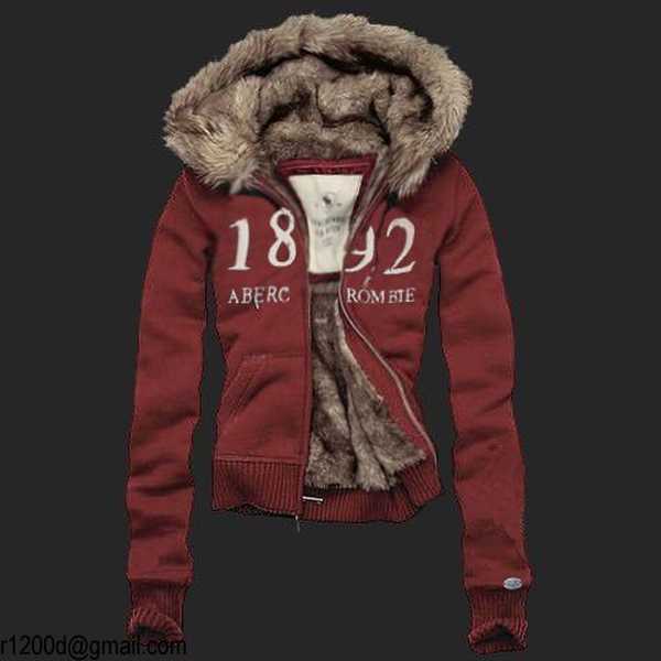 Veste fourrure abercrombie