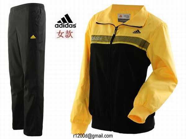 jogging adidas noir et jaune
