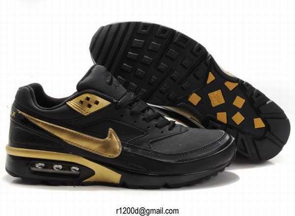 nike air max noir et or