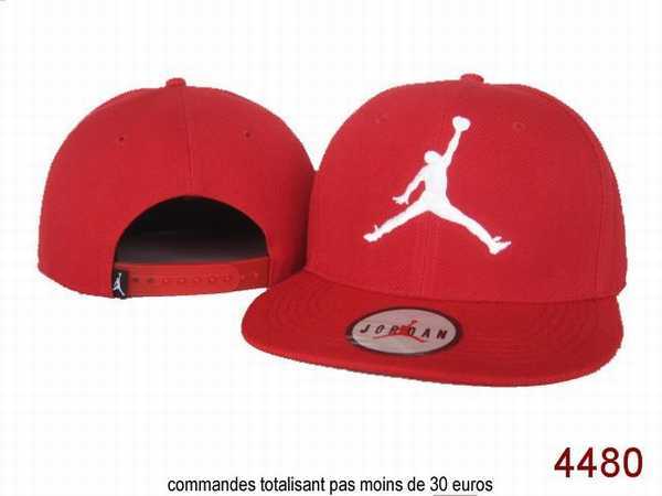 casquette jordan rouge et noir