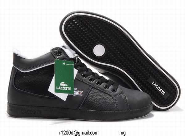 chaussure lacoste rouge