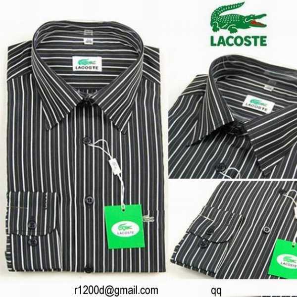 chemises lacoste homme soldes