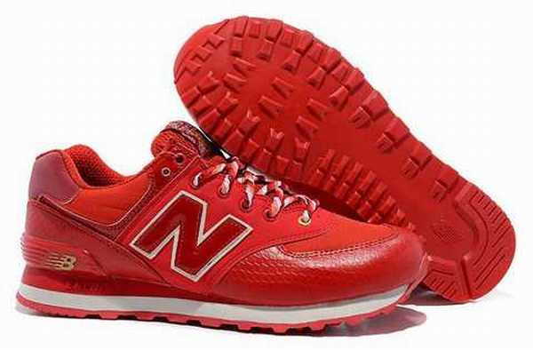 baskets new balance femme rouge