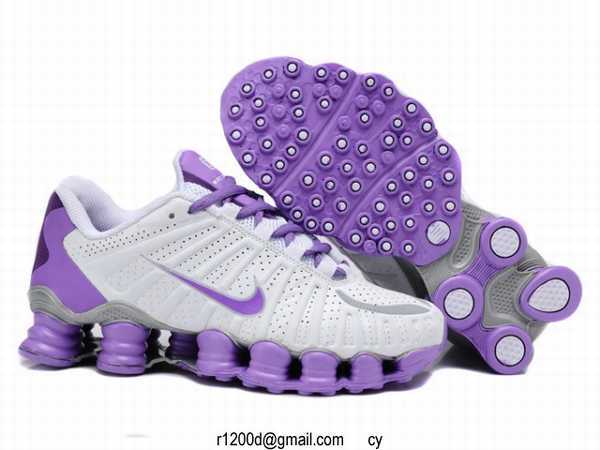 shox femme noir et rose