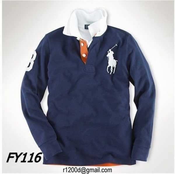 polo ralph lauren manche longue homme