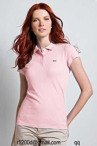 polo lacoste rose femme