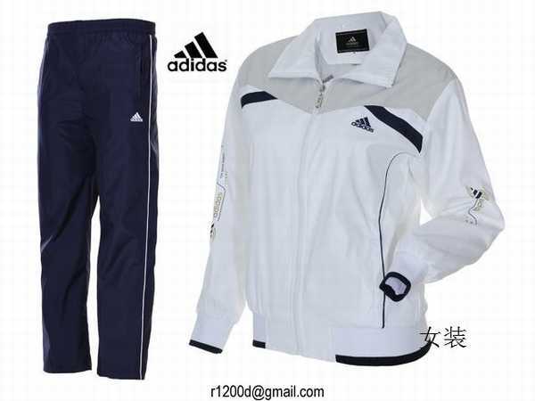 jogging adidas noir et blanc femme