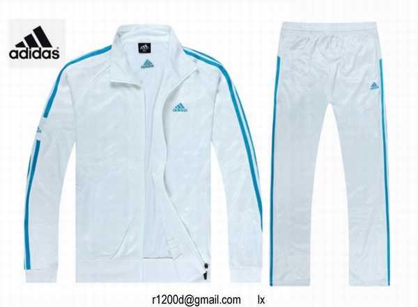 survetement adidas bleu blanc