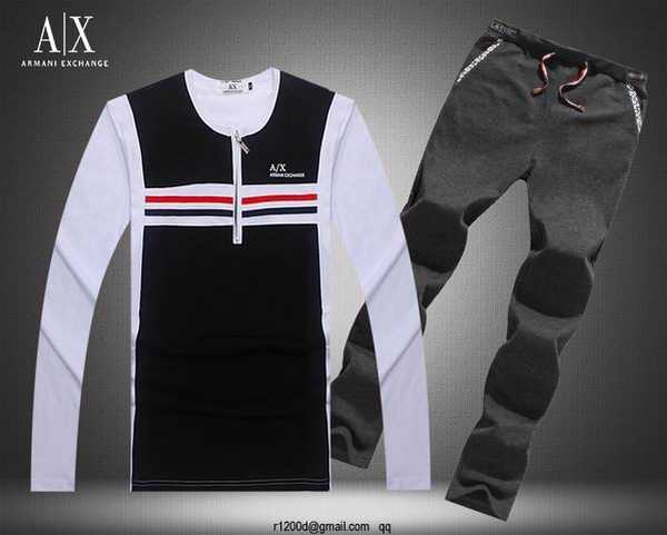 ensemble survetement armani homme