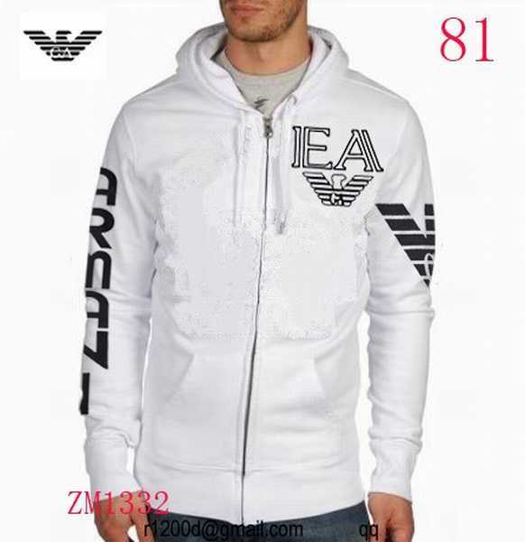 sweat zippe armani