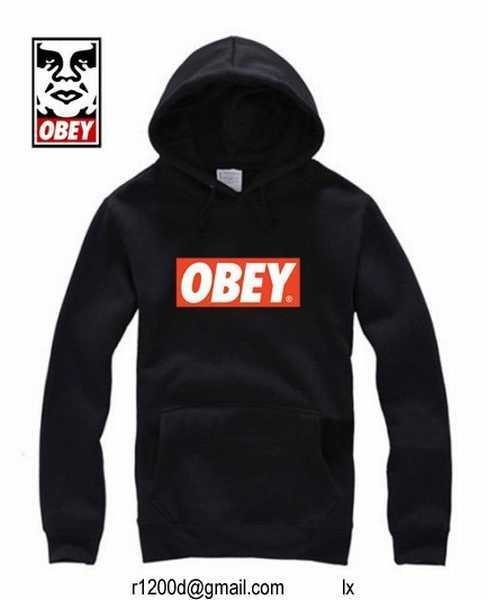 hoodie obey homme