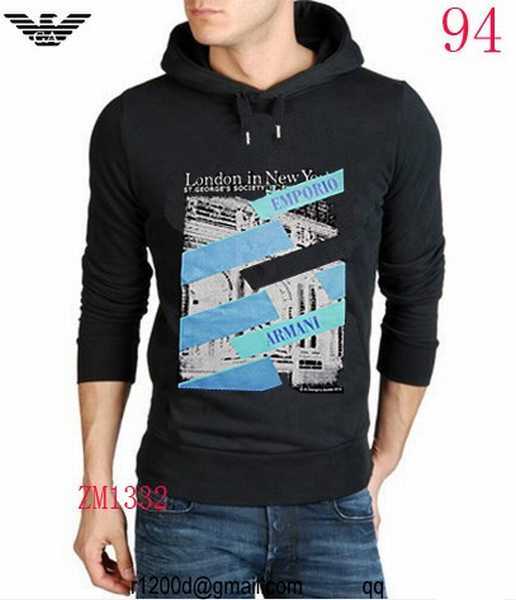 sweat armani homme pas cher