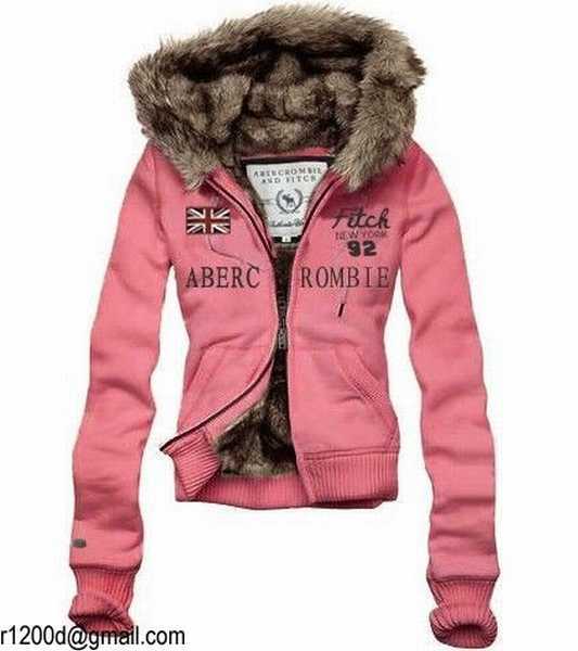 Abercrombie Fitch Sweat a capuche fourrure Homme - 